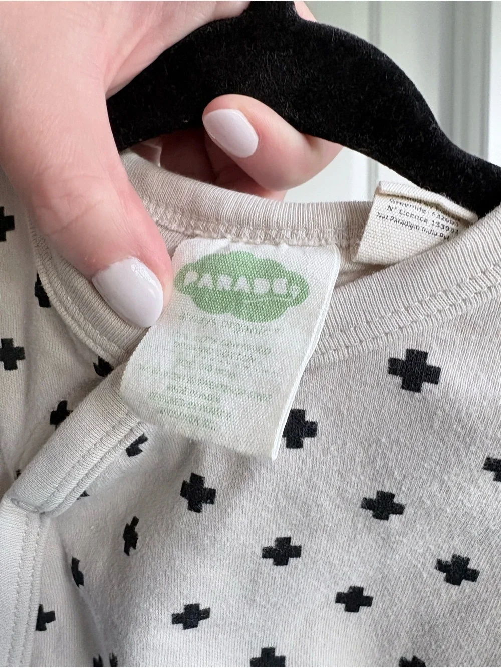 Parade Organics Grey Snap Cotton Gown